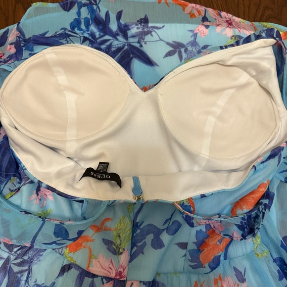 GUESS Chiffon Flutter Dress Sz 6 - Picture 5 of 10